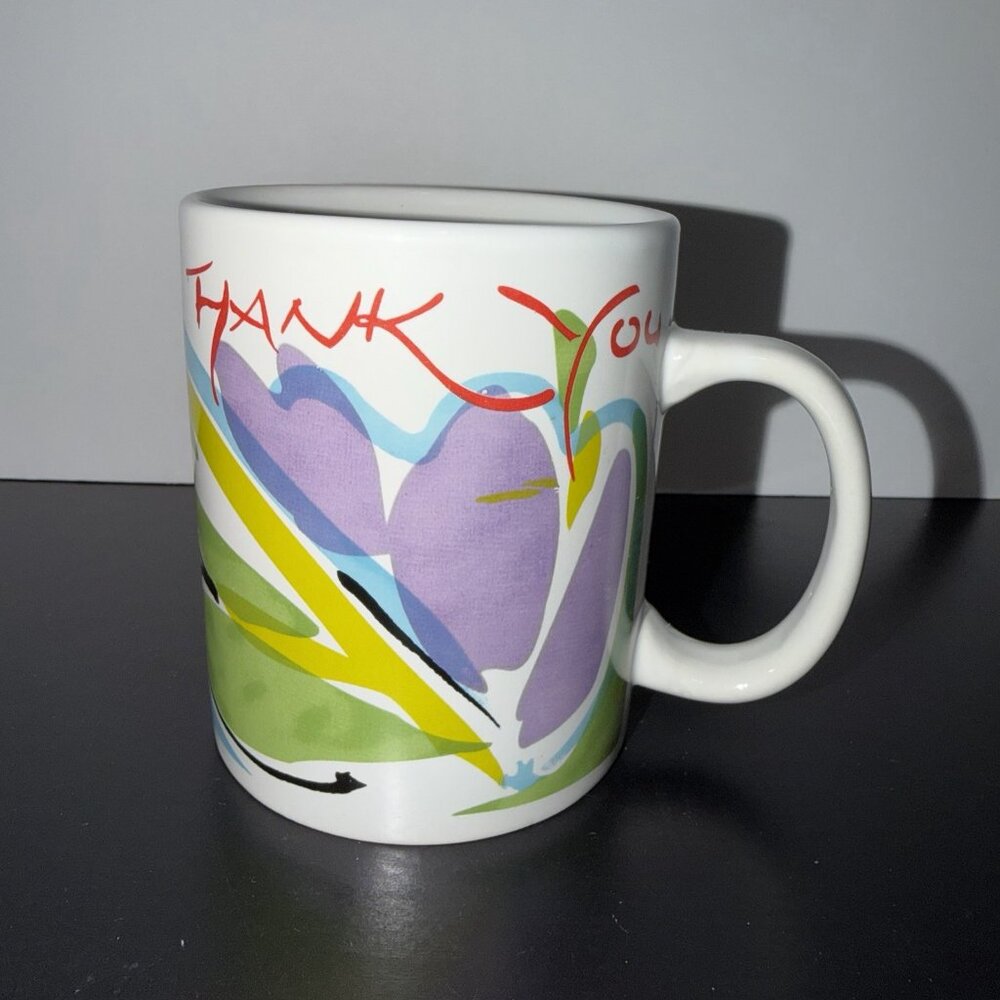 Gibson Thank You Appreciation‎ Flowers Coffee Tea Gift Large Mug